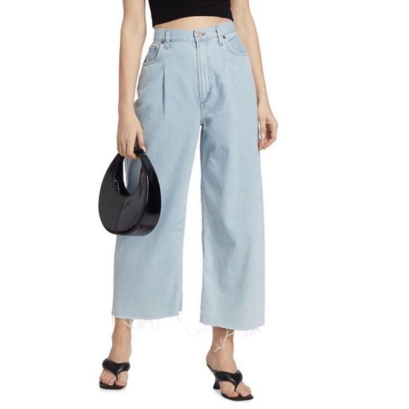 AGOLDE Dagna High-Rise Pleated Baggy Jeans - Picture 1 of 5